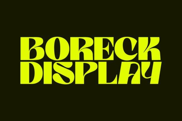 Boreck Display Font - Featured Image
