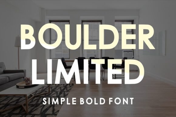 Boulder Limited Font - Featured Image