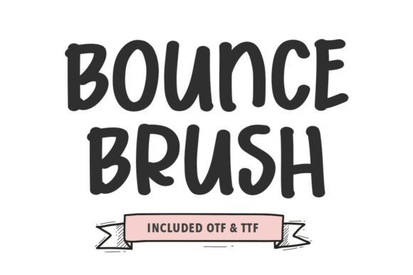 Bounce Brush Font - Featured Image