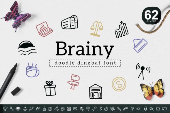 Brainy Font - Featured Image