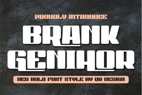 Brank Genihor Font - Featured Image