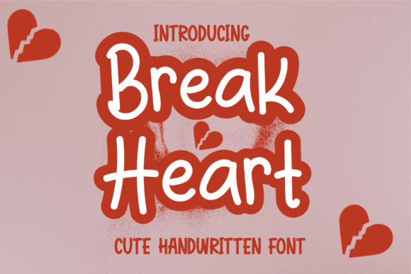 Break Heart Handwritten Font - Featured Image