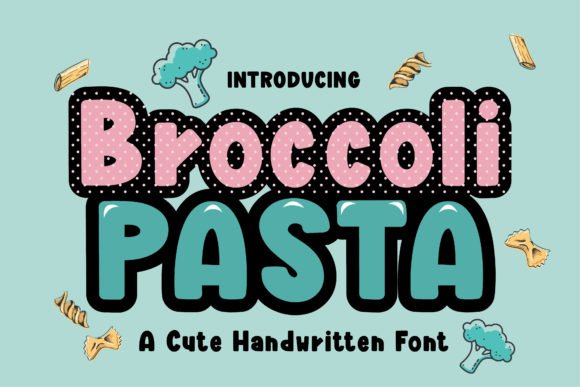 Broccoli Pasta Font - Featured Image