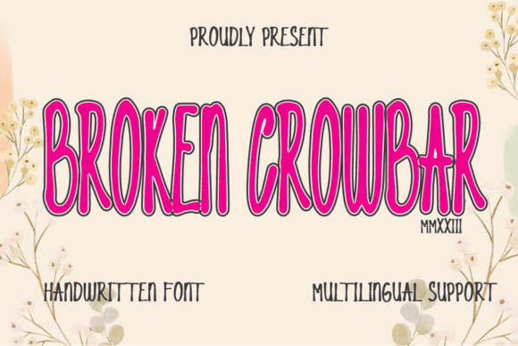 Broken Crowbar Font - Featured Image