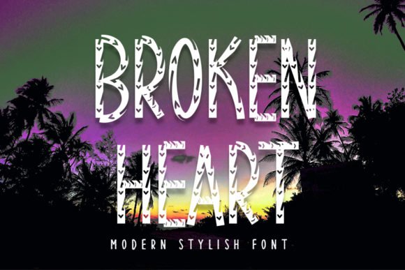 Broken Heart Font - Featured Image
