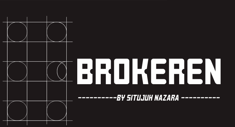 Brokeren Font - Featured Image