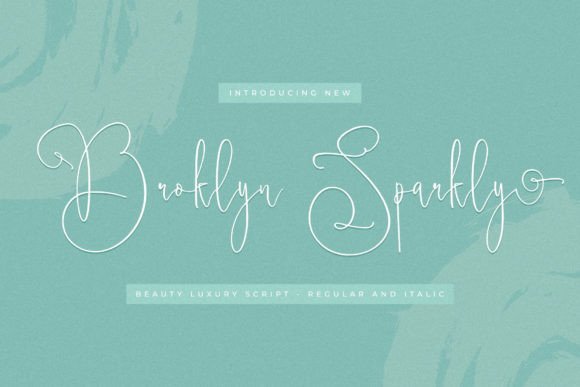 Broklyn Sparkly Font - Featured Image