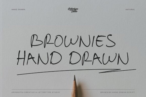 Brownies Handdrawn Font - Featured Image