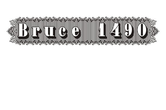 Bruce 1490 Font - Featured Image