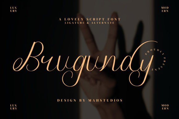 Brugundy Font - Featured Image