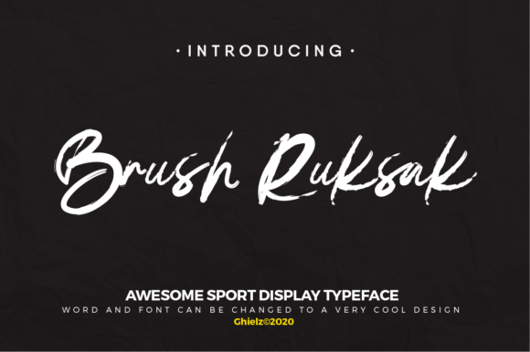 Brush Ruksak Font - Featured Image