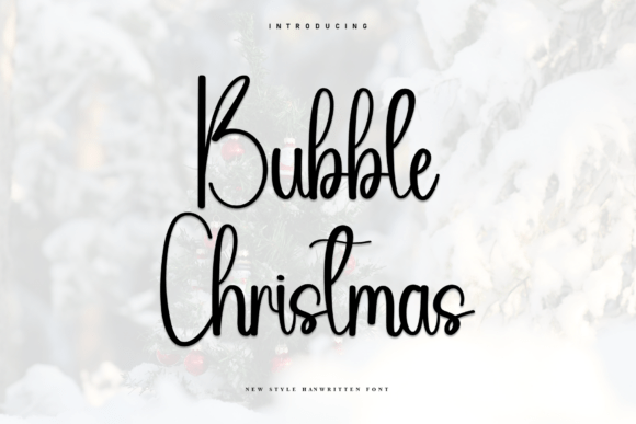 Bubble Christmas Font - Featured Image
