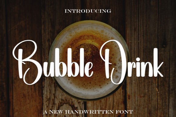 Bubble Drink Font - Featured Image