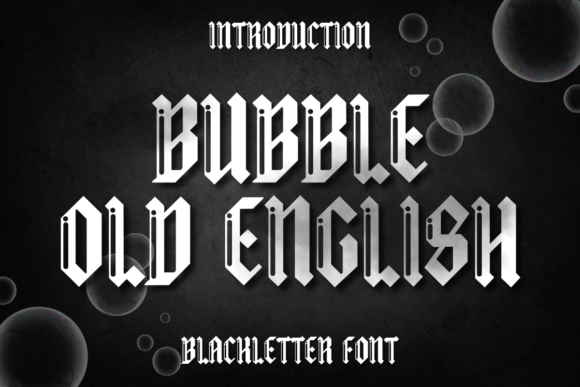 Bubble Old English Font - Featured Image