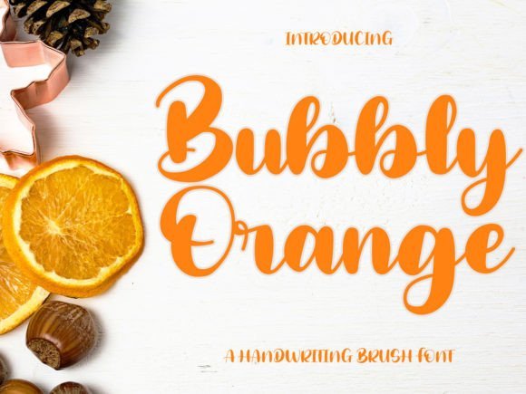 Bubbly Orange Font - Featured Image