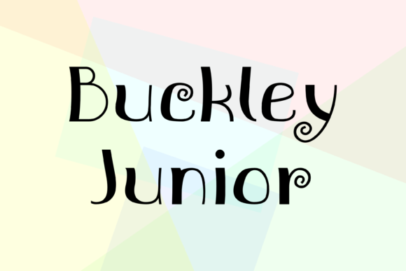 Buckley Junior Font - Featured Image
