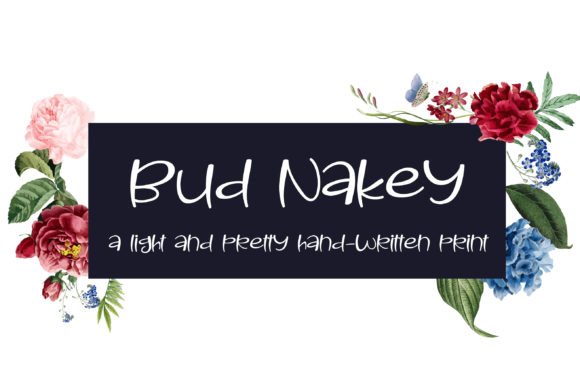 Bud Nakey Font - Featured Image