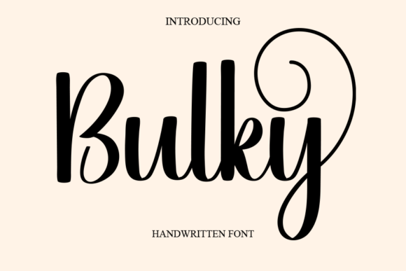 Bulky Font - Featured Image