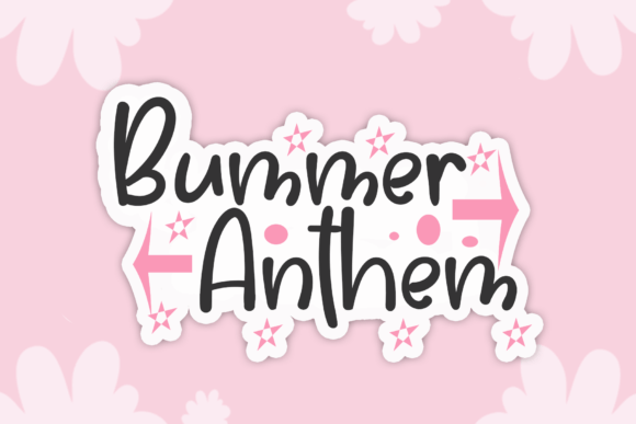 Bummer Anthem Font - Featured Image