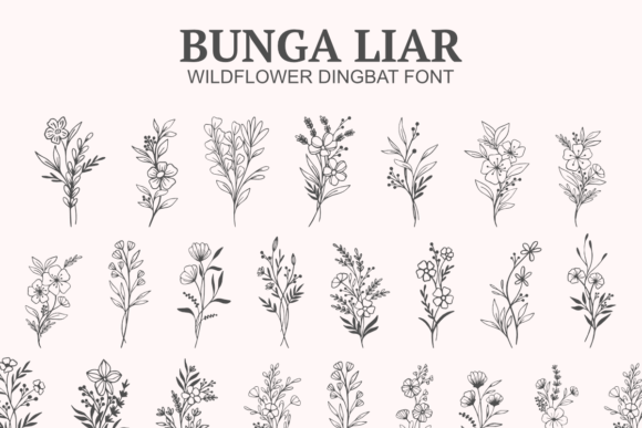 Bunga Liar Font - Featured Image