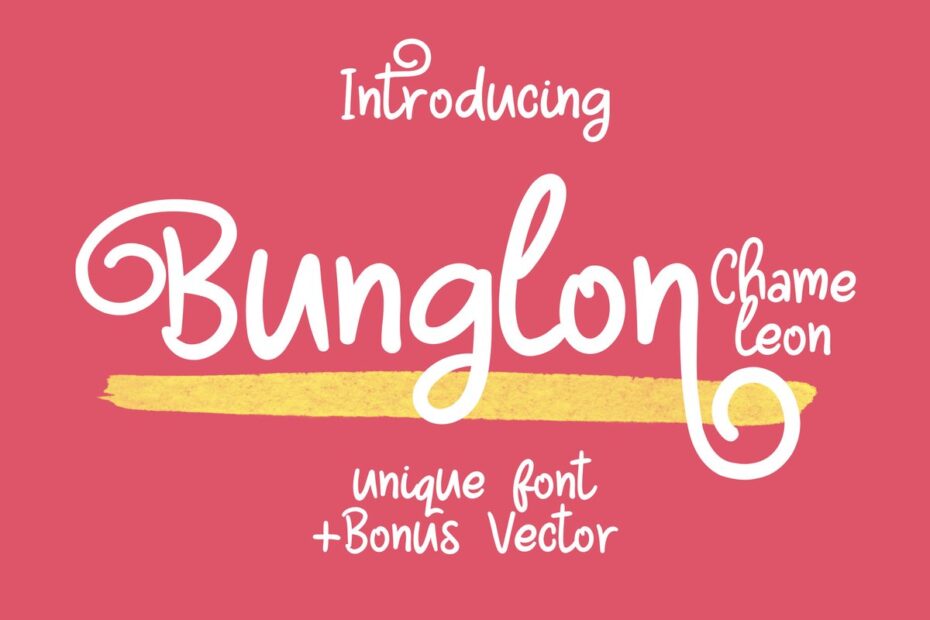 Bunglon Chameleon Font - Featured Image