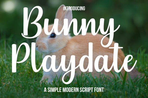 Bunny Playdate Font - Featured Image