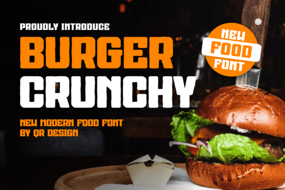 Burger Crunchy Font - Featured Image