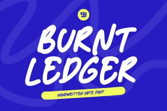Burnt Ledger Font - Featured Image