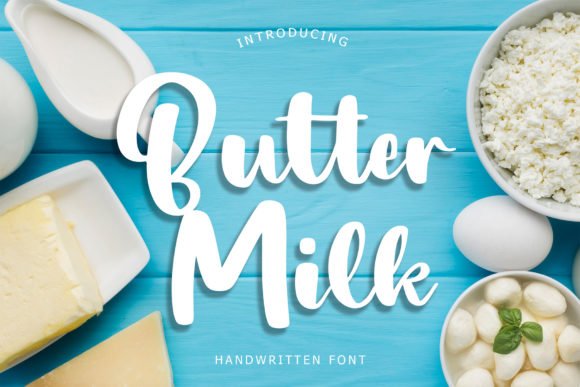Butter Milk Font - Featured Image