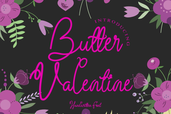 Butter Valentine Font - Featured Image