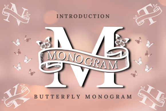 Butterfly Monogram Font - Featured Image