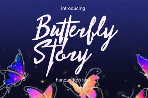 Butterfly Story Font - Featured Image