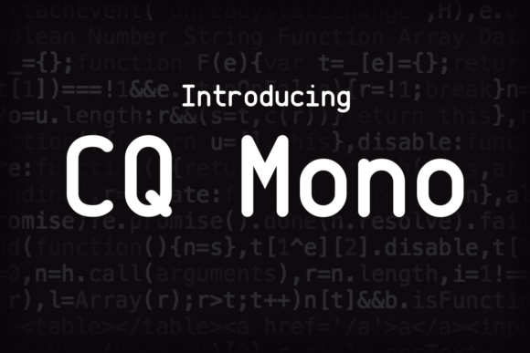 CQ Mono Font - Featured Image