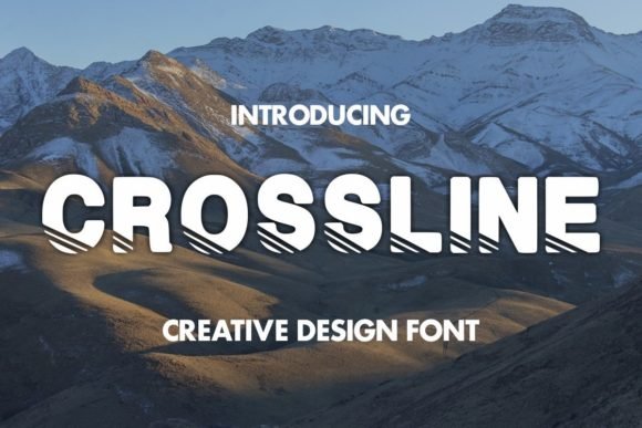 CROSSLINE Font - Featured Image
