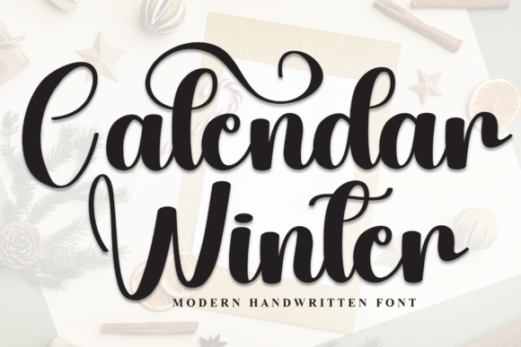 Calendar Winter Font - Featured Image