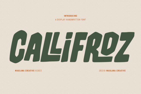 Callifroz Font - Featured Image