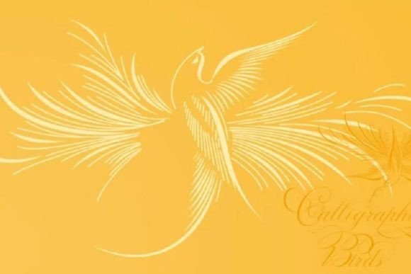 Calligraphic Birds Font - Featured Image