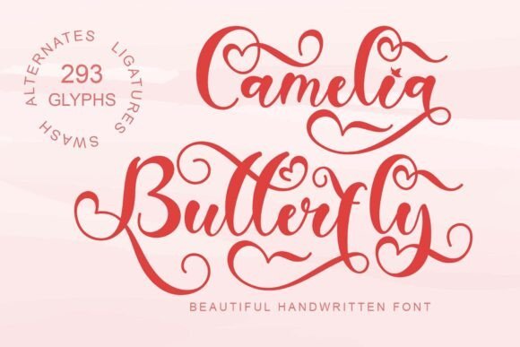 Camelia Butterfly Font - Featured Image