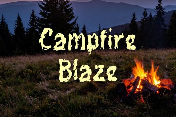 Campfire Blaze Font - Featured Image