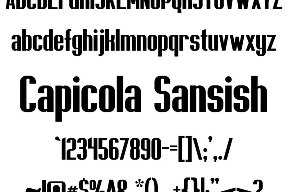 Capicola Sansish Font - Featured Image