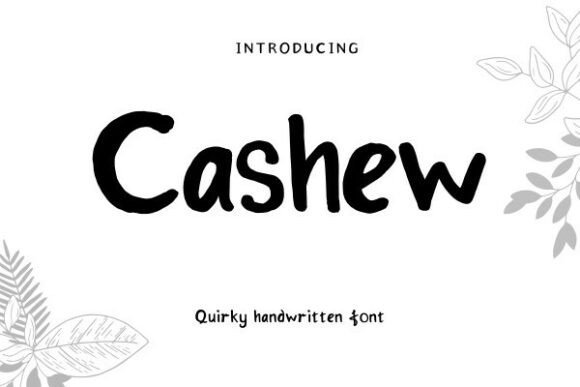 Cashew Font - Featured Image