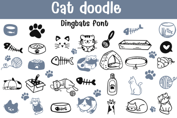 Cat Doodle Font - Featured Image