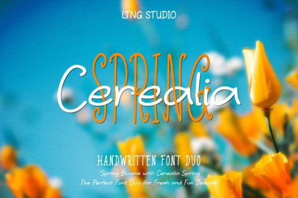 Cerealia Spring Handwritten Duo Font - Featured Image