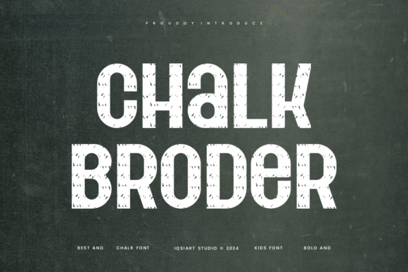 Chalk Broder Font - Featured Image
