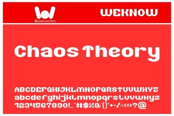 Chaos Theory Font - Featured Image