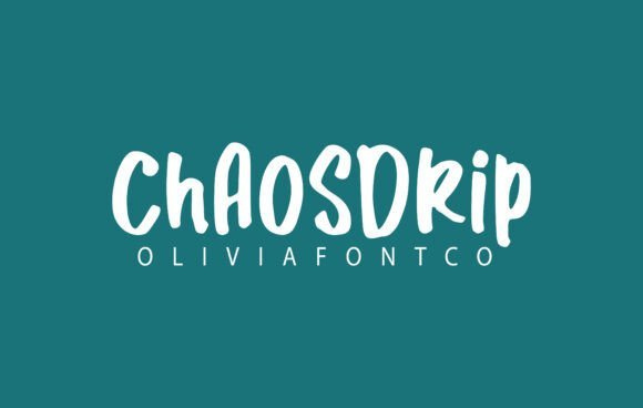 Chaosdrip Font - Featured Image