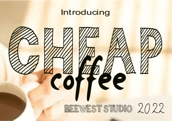 Cheap Coffee Font - Featured Image