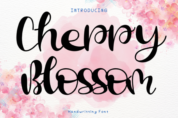 Cherry Blossom Font - Featured Image