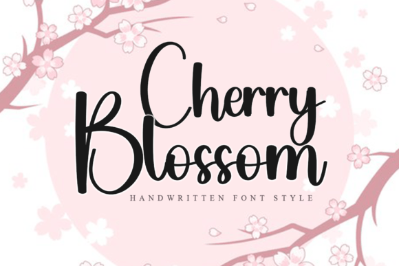 Cherry Blossom Font - Featured Image