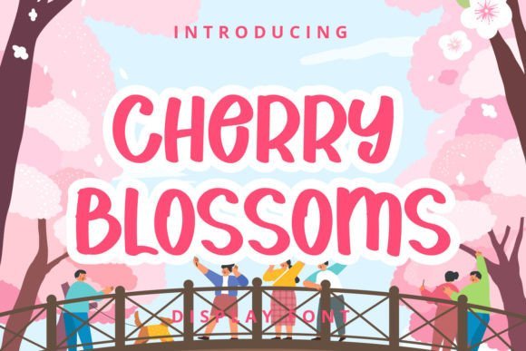 Cherry Blossoms Font - Featured Image
